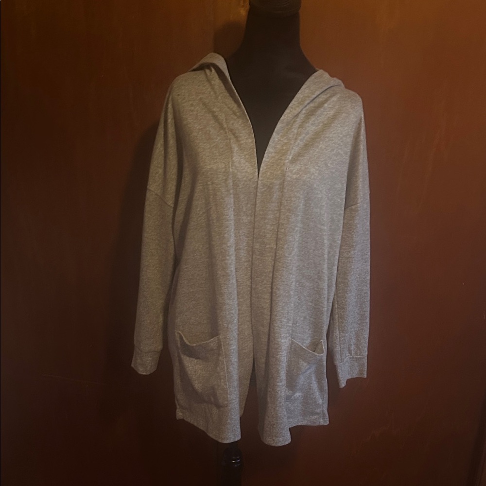 LuLaRoe Gray Hooded Cardigan